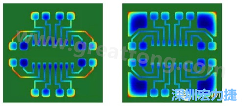 通過仿真，可以快速簡單地重新設(shè)計并計算不同圖形布局所得到的厚度均勻性-深圳宏力捷