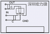 圖3：降壓電路的PCB設(shè)計(jì)示例。