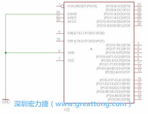 排針的用途是連接微控制器的輸出和輸入，它提供了一個平臺給焊線和針腳。