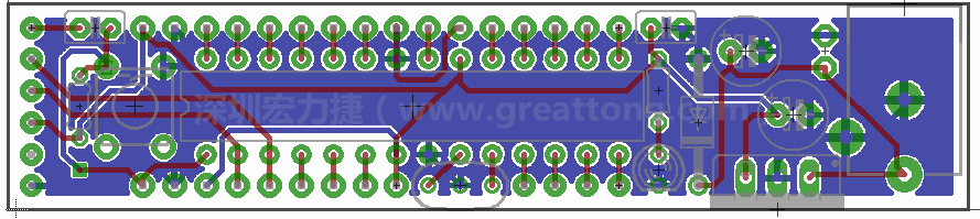 以上就是布線的所有步驟了。接下來(lái)就只剩下絲?。╯ilk-screen）、建立Gerber檔跟drill檔和送去印刷電路板廠制作的步驟。