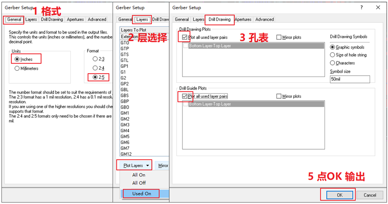 輸出Gerber部分，F(xiàn)ile下選擇 Gerber Files