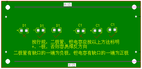 關(guān)于二極管、鉭電容的極性標(biāo)注